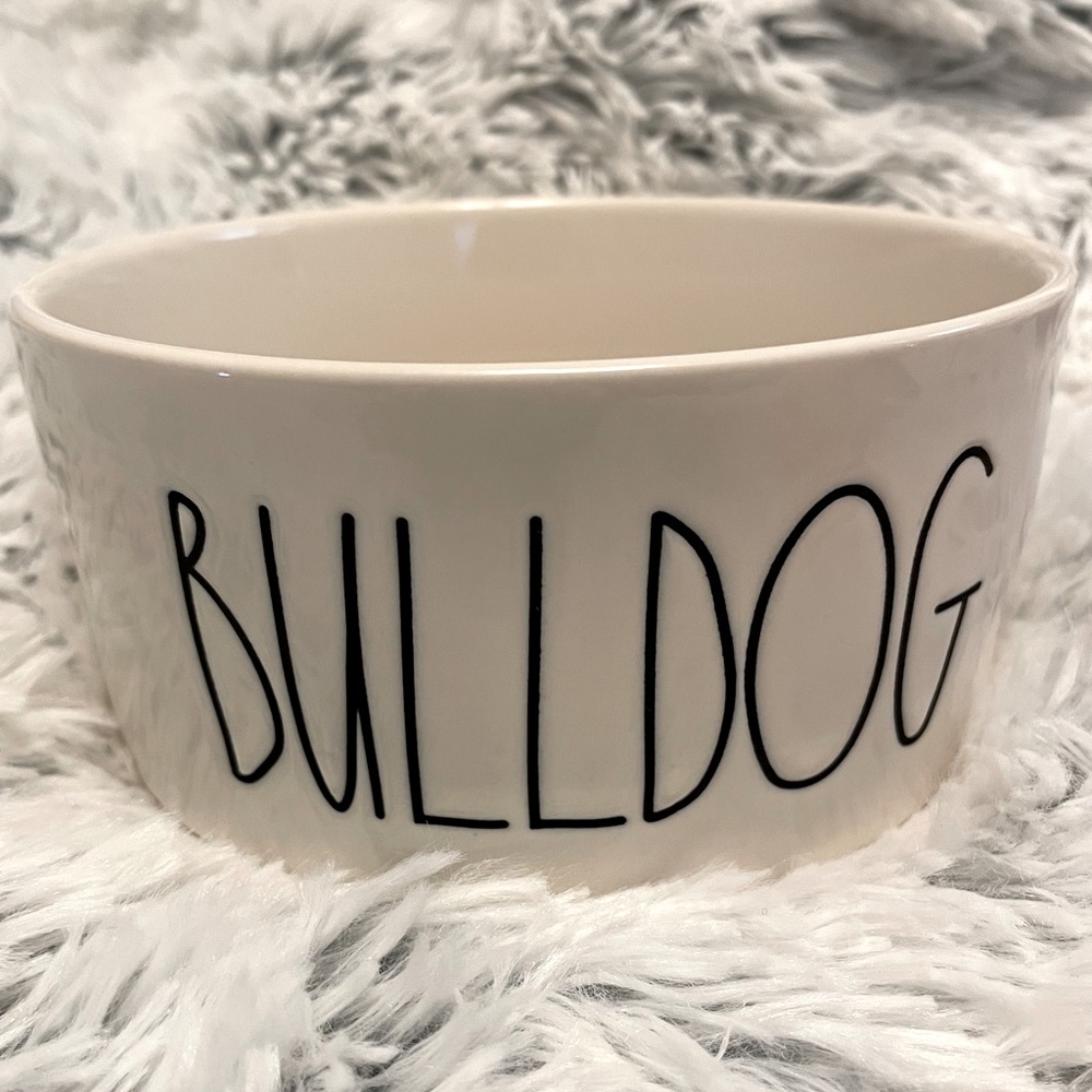 Rae Dunn BULLDOG water food bowl 🐶🐾